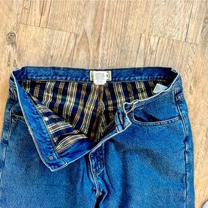 Mens L.L. Bean Flannel Lined Jeans